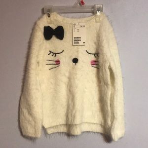 H&M Bunny Face Fluffy Sweater